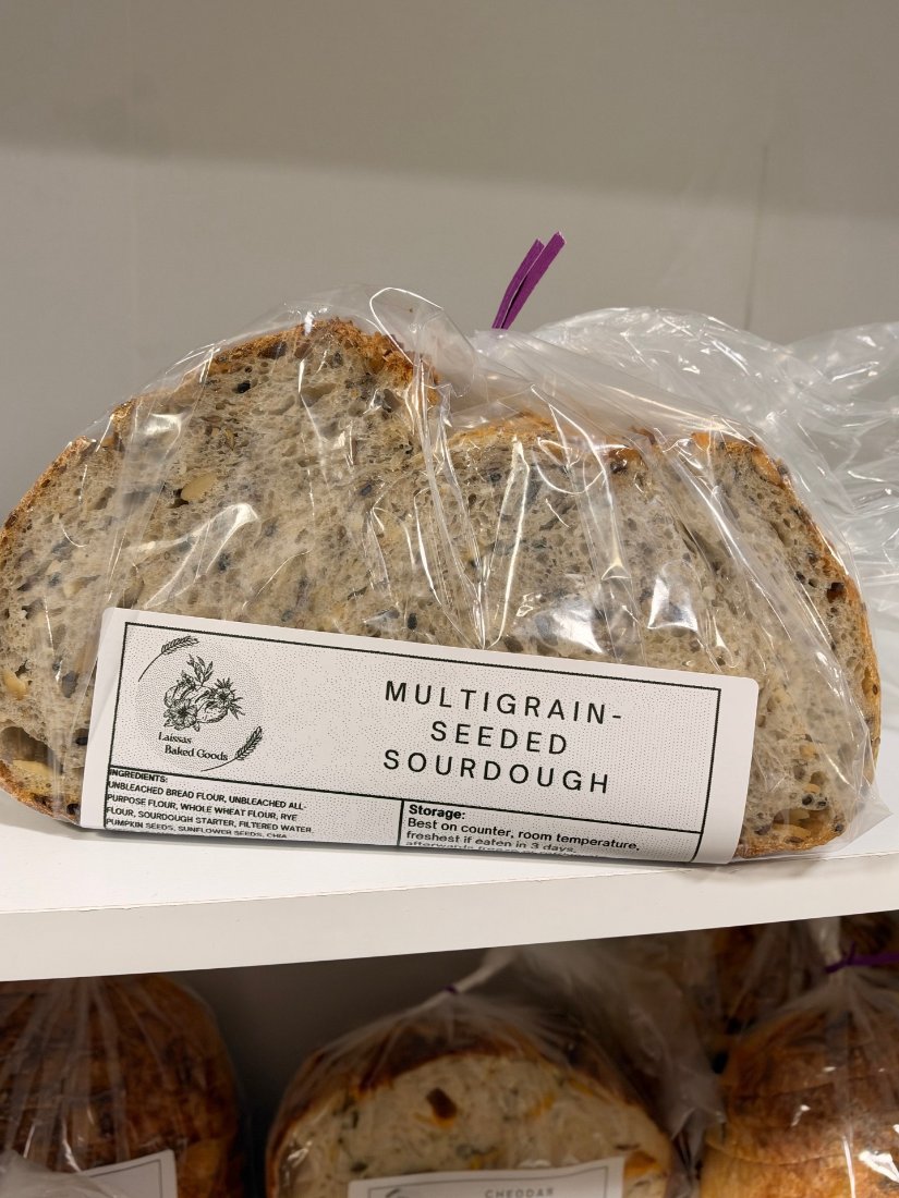 sourdough multigrain label